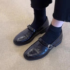 Damen Elegante Loafers mit dekorativem Schnallenverschluss
