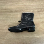 Damen gefütterte Winterstiefel mit modischem Reißverschluss und kuscheligem Kragen R&B