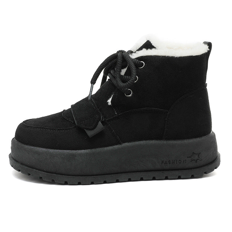 Damen modische gefütterte Winterstiefel mit rutschfester Sohle R&B