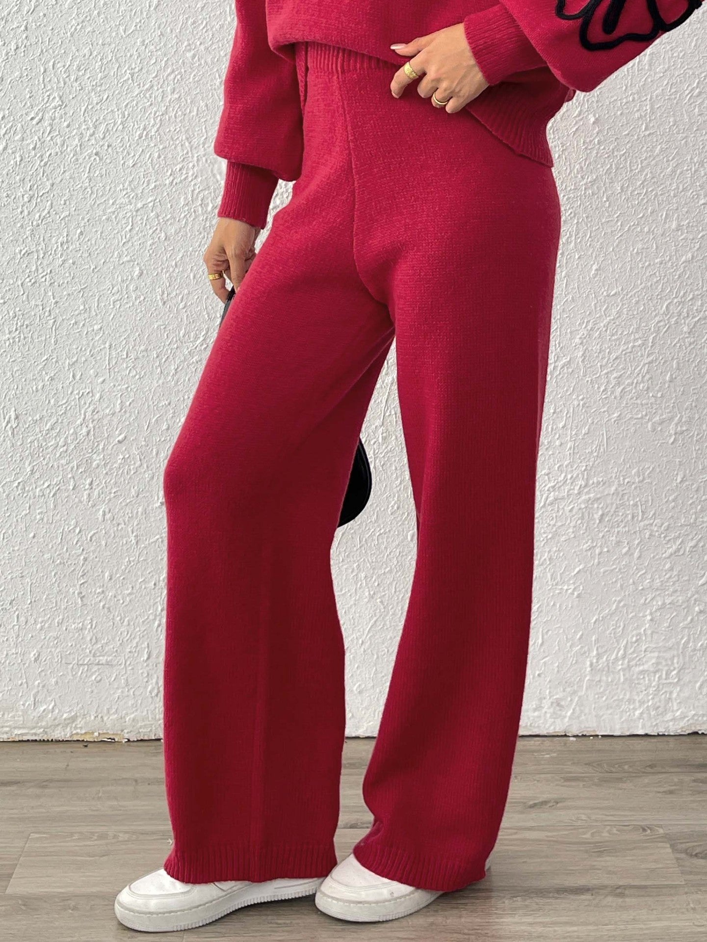 Damen Weite Strickhose R&B