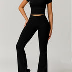 Damen Sportliche Leggings mit modischem Oberteil und innovativem Schnitt R&B