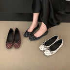 Damen Ballerinas mit verspielt gepunktetem Design und zarter Schleifenverzierung R&B
