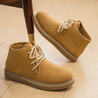 Damen Bequeme Ankle Boots mit hochgezogenem Kragen und rutschfester Sohle