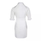 Damen Hemdbluse Kleid R&B
