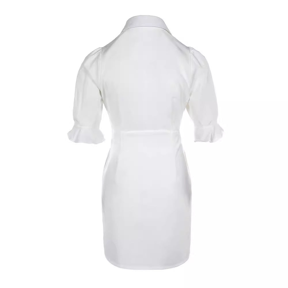 Damen Hemdbluse Kleid R&B