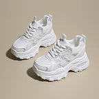 Damen Sportliche Chunky Sneakers mit atmungsaktiver Mesh-Oberfläche und robustem Design R&B