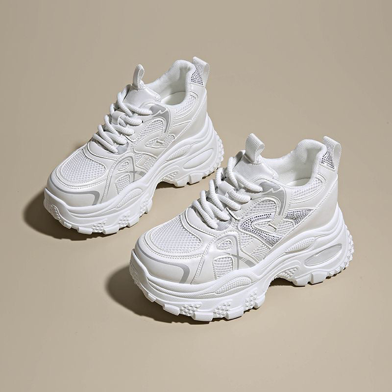 Damen Sportliche Chunky Sneakers mit atmungsaktiver Mesh-Oberfläche und robustem Design R&B