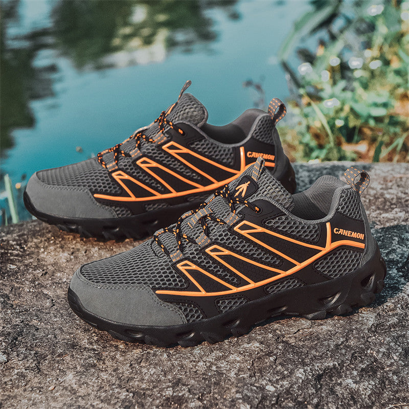 Damen Sportliche Outdoor-Sneaker mit atmungsaktiver Mesh-Oberfläche und rutschfester Sohle R&B