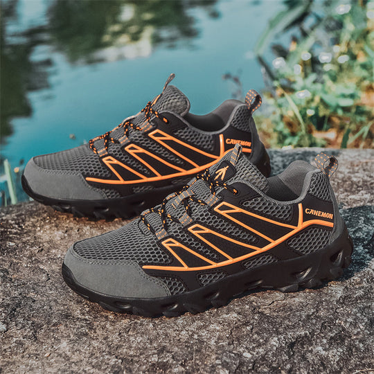 Damen Sportliche Outdoor-Sneaker mit atmungsaktiver Mesh-Oberfläche und rutschfester Sohle R&B