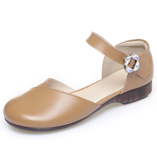 Damen Komfortable Riemchenballerinas mit modischer Schnalle R&B