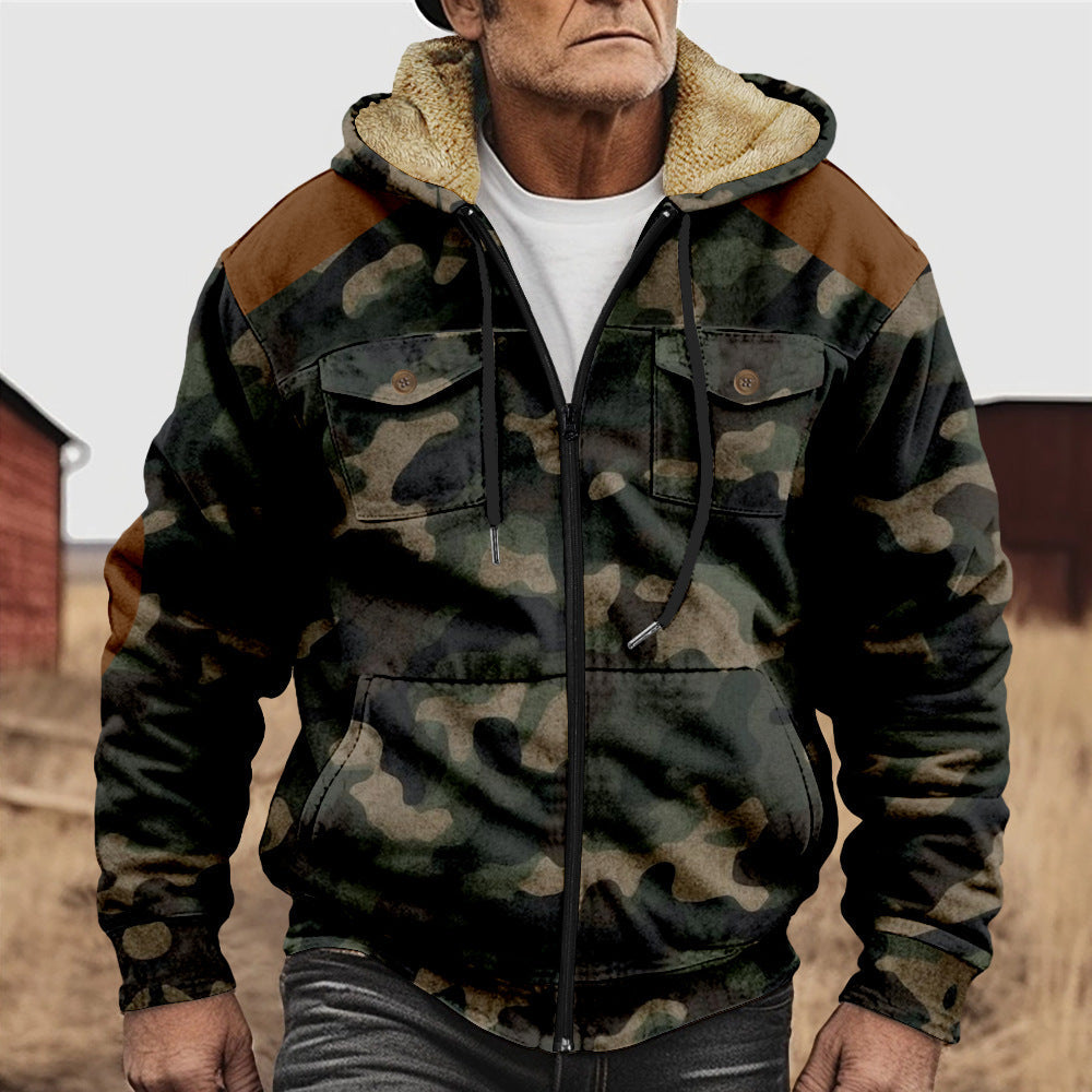 R&B | Herren Hoodie im Camouflage-Look