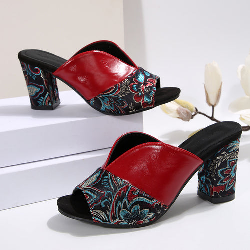 Damen elegante Schuhe mit floralem Design R&B