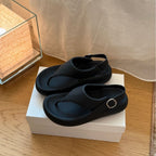 Damen modische Zehentrenner-Sandalen mit elegantem Riemendesign und rutschfester Sohle