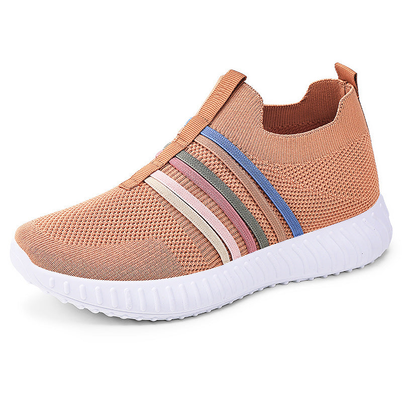 Damen Sportliche Slip-On Sneakers mit elastischem Obermaterial und rutschfester Sohle R&B