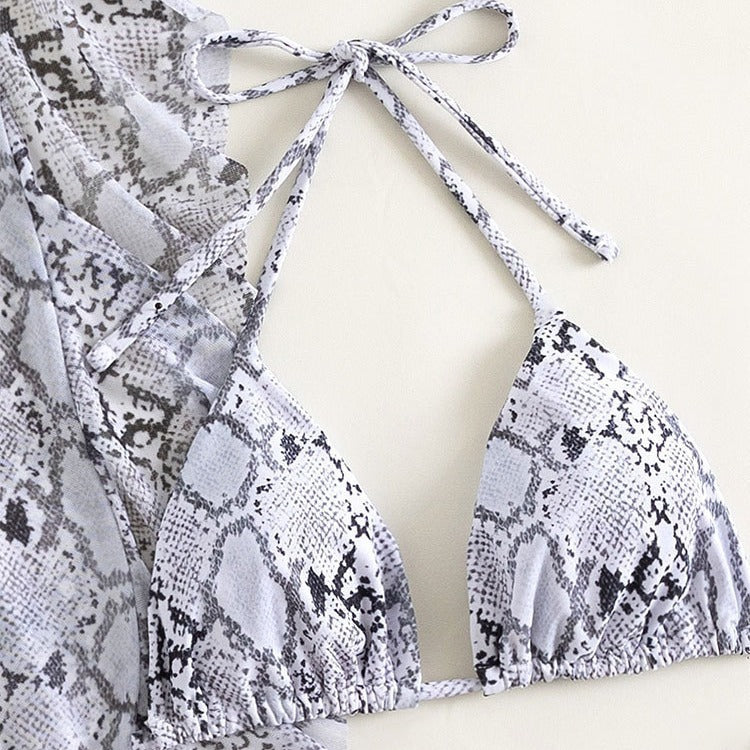 Damen Modisches Bikini-Set mit asymmetrischem Rock R&B