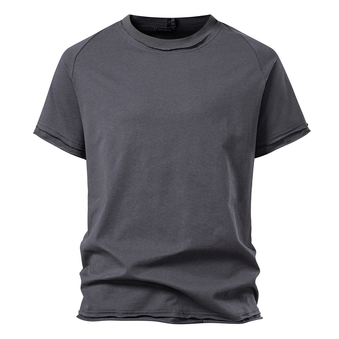 Herren lässiges Kurzarmshirt mit modischem Schnitt und atmungsaktiver Baumwolle