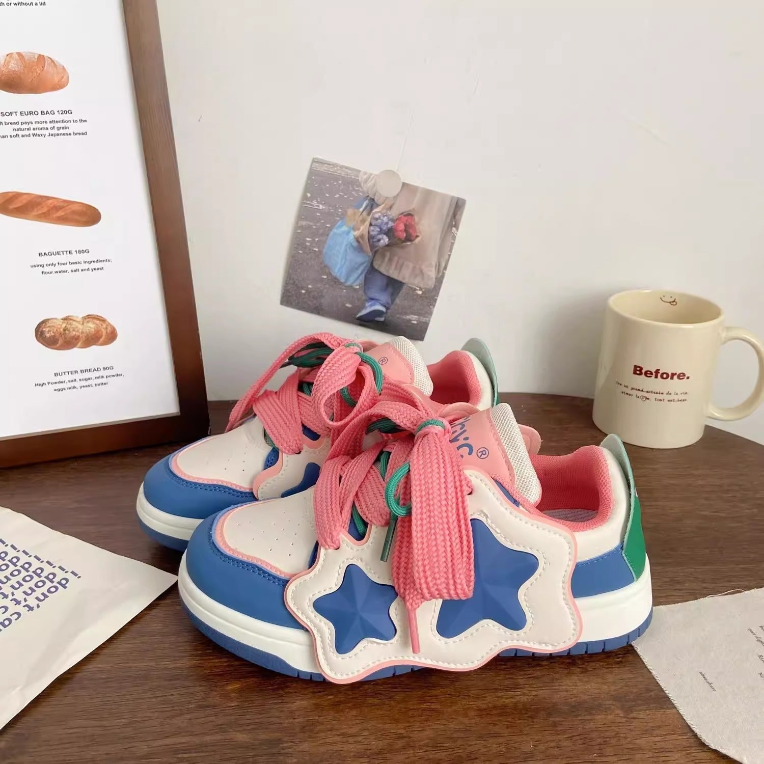 Damen Sneakers mit einzigartigem Sternen-Design und bequemer Polsterung R&B