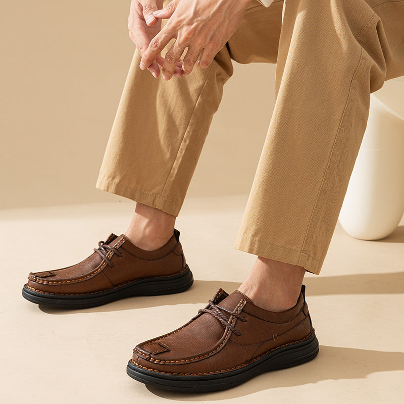 Herren Modische Schnürschuhe aus hochwertigem Kunstleder R&B