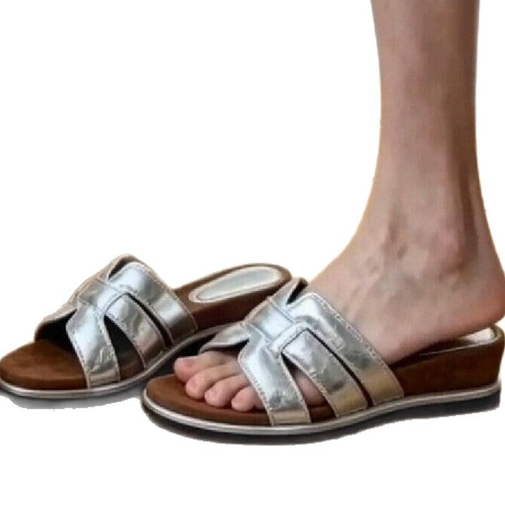 Damen elegante Schlappen mit modischen Riemen R&B