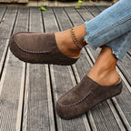 Damen Bequeme Clogs aus hochwertigem Wildleder R&B