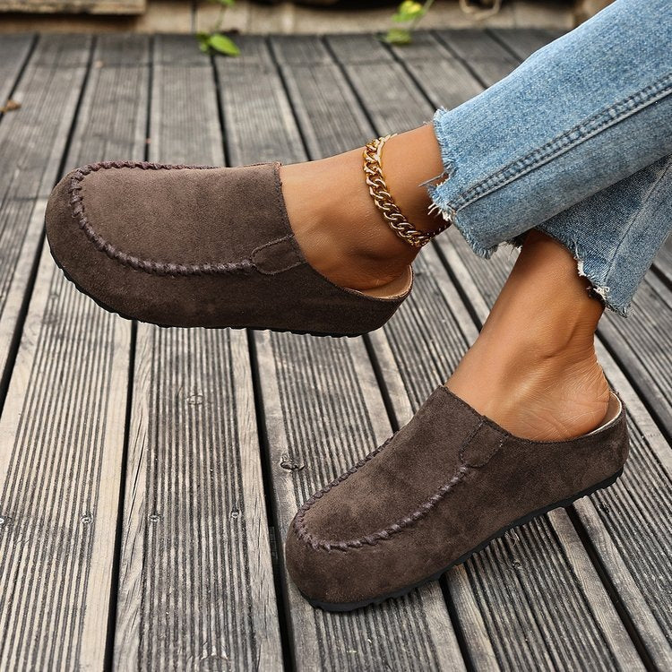 Damen Bequeme Clogs aus hochwertigem Wildleder R&B
