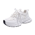 Damen Sportliche Trend Sneaker mit dicker Sohle und atmungsaktivem Obermaterial R&B