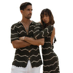 Damen Häkel-Kleid mit tiefem Rückenausschnitt R&B
