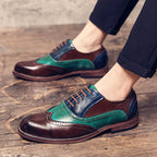 Damen Elegante Brogue-Schuhe aus hochwertigem Leder mit einzigartigen Farbdetails R&B