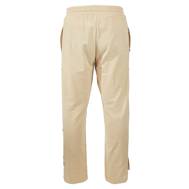 Herren modische Designerhose mit Knopfleiste und verstellbarem Bund R&B