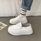 Damen Chunky Slip-On Sneakers mit verstellbarem Riemen und modischer Sohle R&B