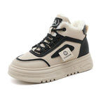 Damen Warmgefütterte High-Top Sneakers mit sportlichem Design R&B