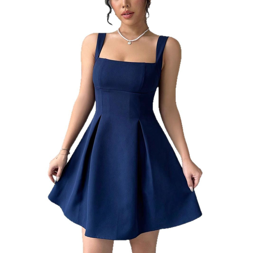 Damen Ballkleid mit quadratischem Ausschnitt und schwingendem Rock R&B