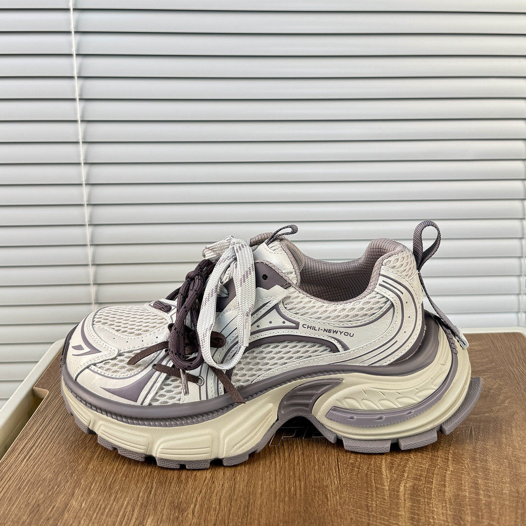 Damen Sportliche Laufschuhe mit atmungsaktiver Mesh-Oberfläche und dämpfender Sohle R&B