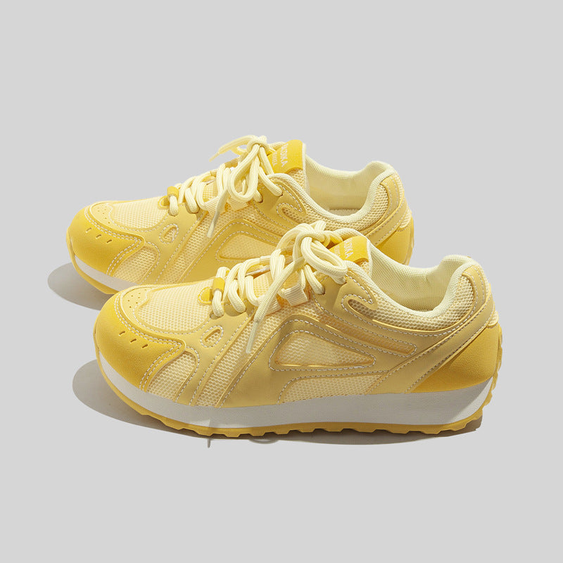 Damen Sportliche Sneakers mit atmungsaktiver Oberflächenstruktur und rutschfester Gummisohle R&B