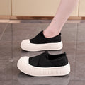 Damen modische Slip-On Sneakers mit elastischem X-Design und rutschfester Sohle R&B