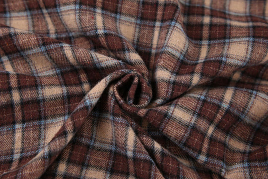 Damen Kariertes Overshirt im lässigen Schnitt mit übergroßen Ärmeln R&B