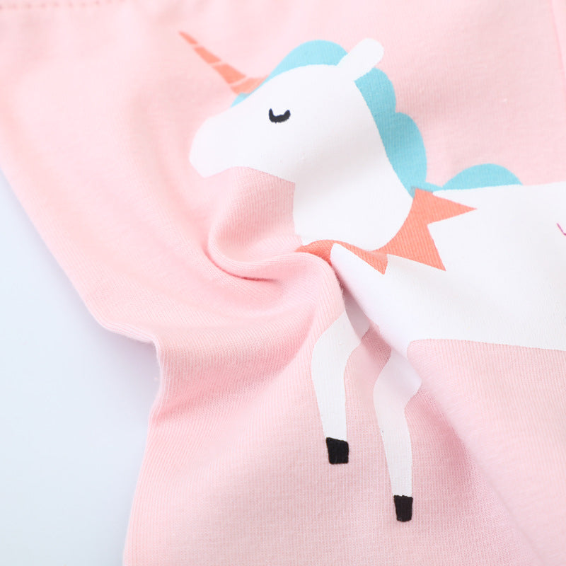 Mädchen Leggings mit bunten Einhorn-Designs R&B