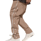 Herren lässige Sporthose mit praktischer Knopfleiste und atmungsaktivem Material R&B