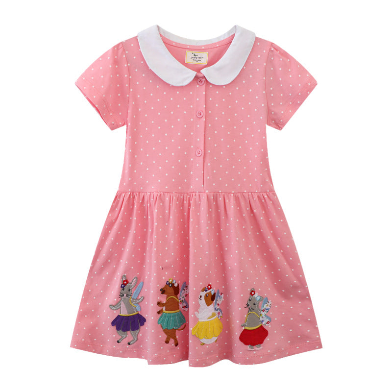 Mädchen Kleid mit süßem Tiermotiv R&B