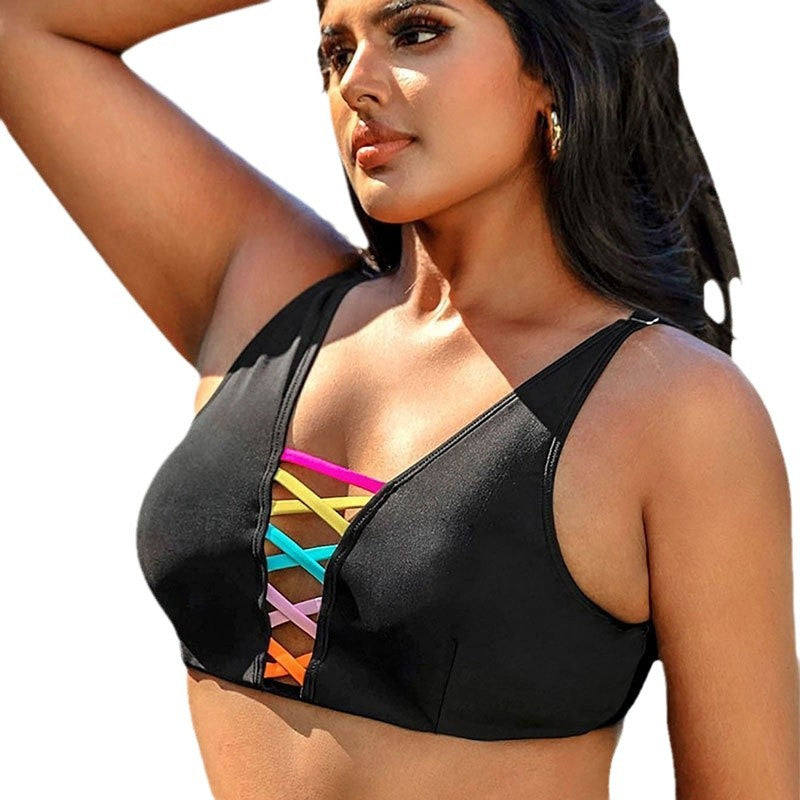 Damen Bikini-Oberteil mit modischem Schnürdesign R&B