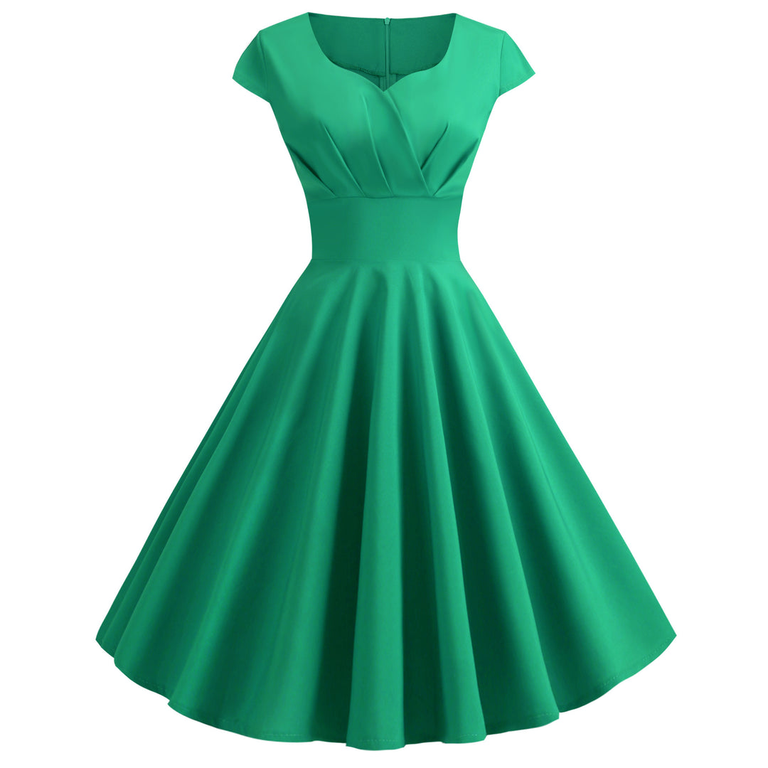 Damen A-Linien Kleid mit elegantem Taillenschnitt und schwingendem Saum R&B