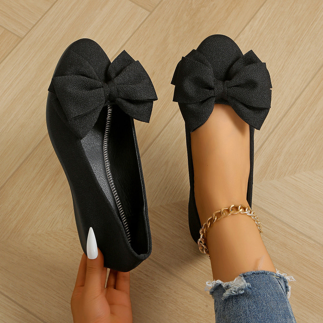 Damen elegante Ballerinas mit stilvoller Blumenapplikation R&B