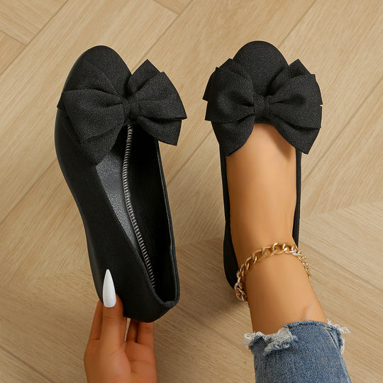 Damen elegante Ballerinas mit stilvoller Blumenapplikation R&B