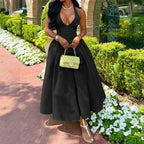 Damen Midikleid mit lässigem Rückenausschnitt und Schleifenverschluss R&B