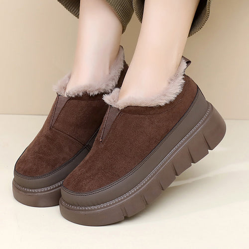 Damen Winter-Slipper mit Kuschel-Innenfutter und rutschfester Sohle R&B