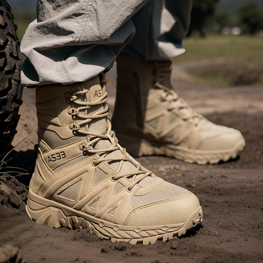 Herren Tactical Stiefel mit robustem Design und hoher Knöchelunterstützung R&B
