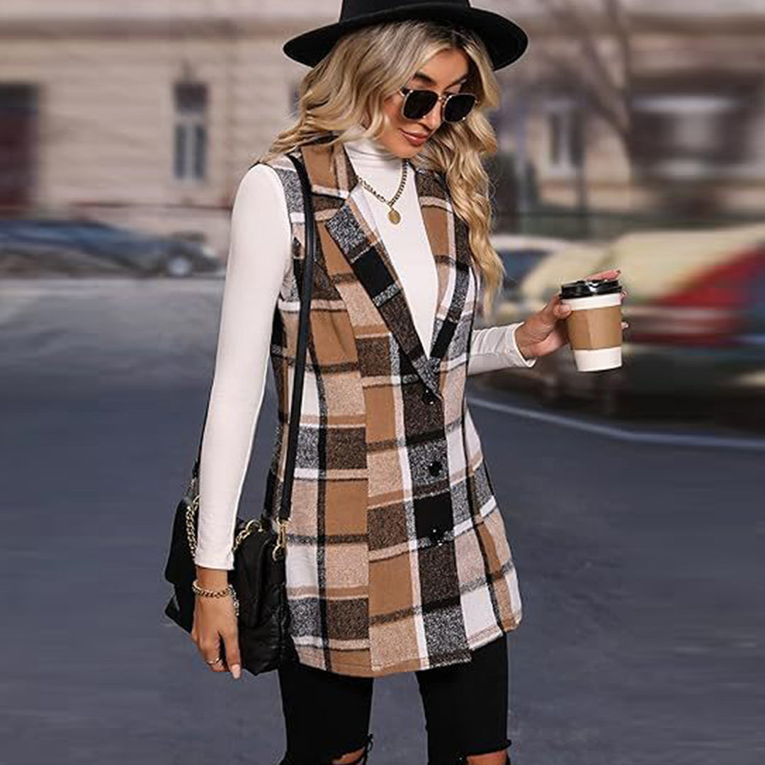 Damen modischer Langblazer R&B