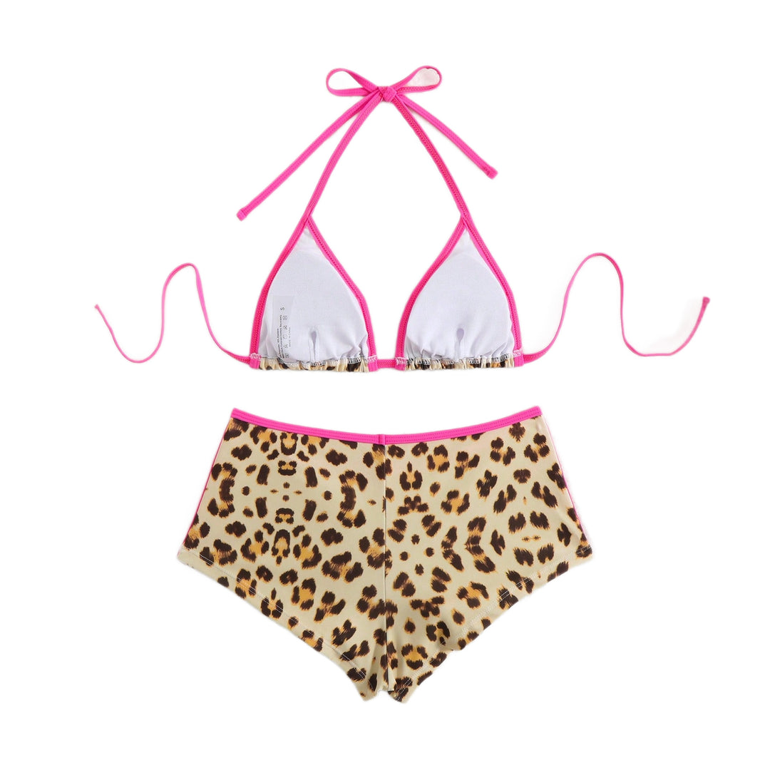 Damen Triangel-Bikini mit auffälligem Animal-Print und sportlichem Schnitt R&B