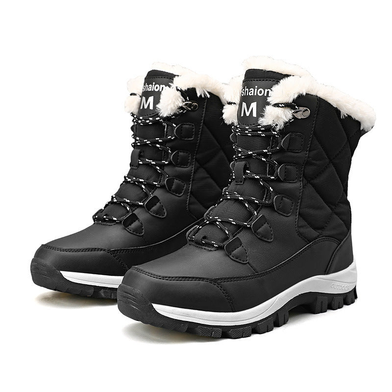 Damen isolierte Winterstiefel mit rutschfester Sohle und warmem Innenfutter