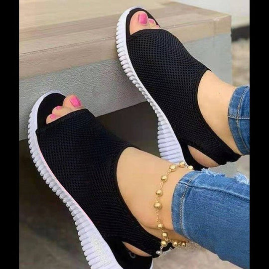 Damen Atmungsaktive Sandalen mit rutschfester Sohle und offenem Zehenbereich R&B
